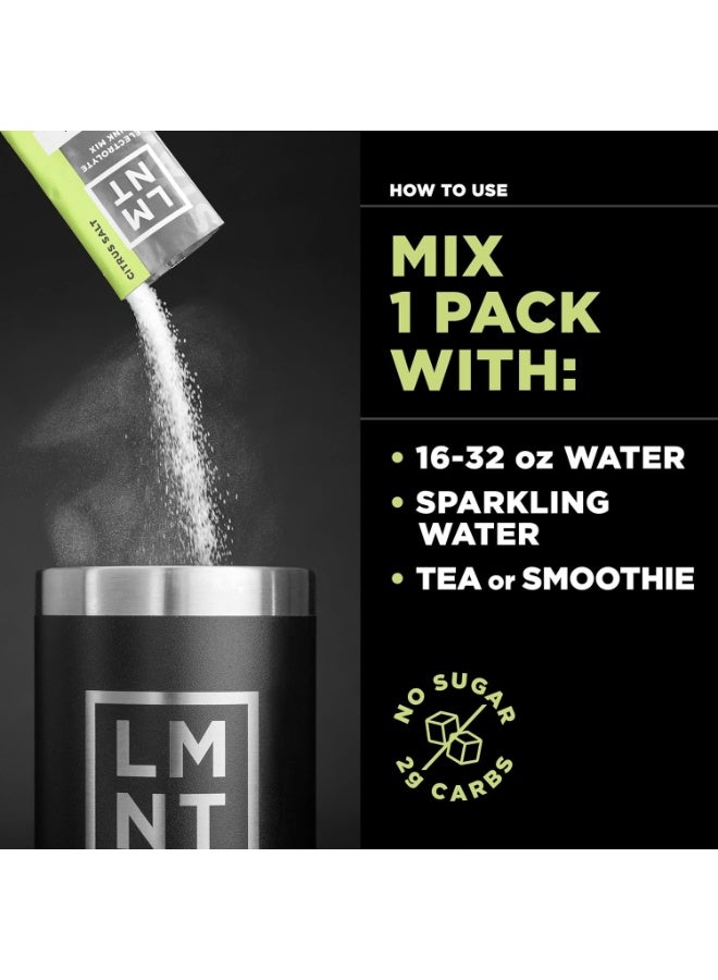 LMNT Zero Sugar Electrolyte Drink - Citrus Salt - 30 Count - Image 5